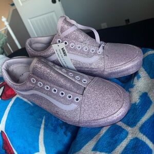 Vans Women’s Sparkly Sneakers - Lavender